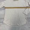 Sanctuary Cream Waffle Knit Mock Neck Long Sleeve Women’s Size Large