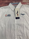 F 45 Athletics Team White Long Sleeve Button Down Shirt Men’s Size Large New*
