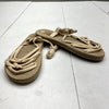 Beige Strappy Gladiator Sandals Women&#39;s Size 9.5
