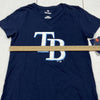 Fanatics TB Tampa Bay Rays MLB Blue Short Sleeve T-Shirt Women Size Small NEW