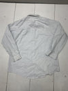 Brooks Brothers White Blue Check Print Long Sleeve Button Up Size Large