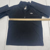 The North Face Black 1/2 Zip Fleece Sweater Youth Boys Size Large