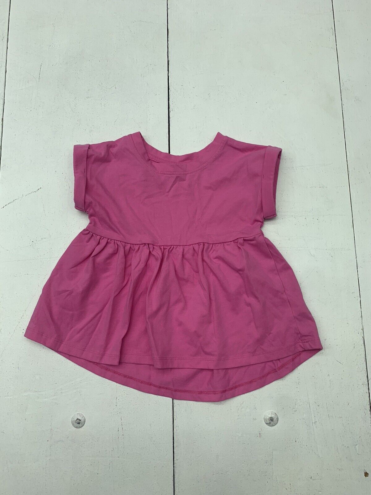 Cat & Jack Girls Pink Short Sleeve Shirt Size 4T