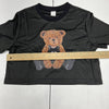 Shein Brown &amp; Black Plaid Teddy Bear Print Skrit Outfit Girls Size 12