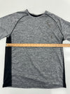 Holloway Mens Grey Black Short Sleeve Athletic Shirt Size Large