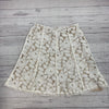 Z by Zelda Womens White Floral Lace Tan lined Skirt size 12