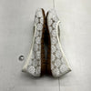White Mesh Lace Slip-On Ballet Flats Women&#39;s Size 8.5