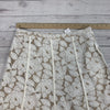 Z by Zelda Womens White Floral Lace Tan lined Skirt size 12