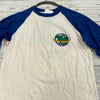 Vintage White John Denver ‘80 Tour 3/4 Blue Sleeve T-Shirt Adult Size XL