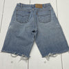 Vintage Levi 550 Orange Tab Blue Denim Cut-Off Jean Shorts Adult Size 32