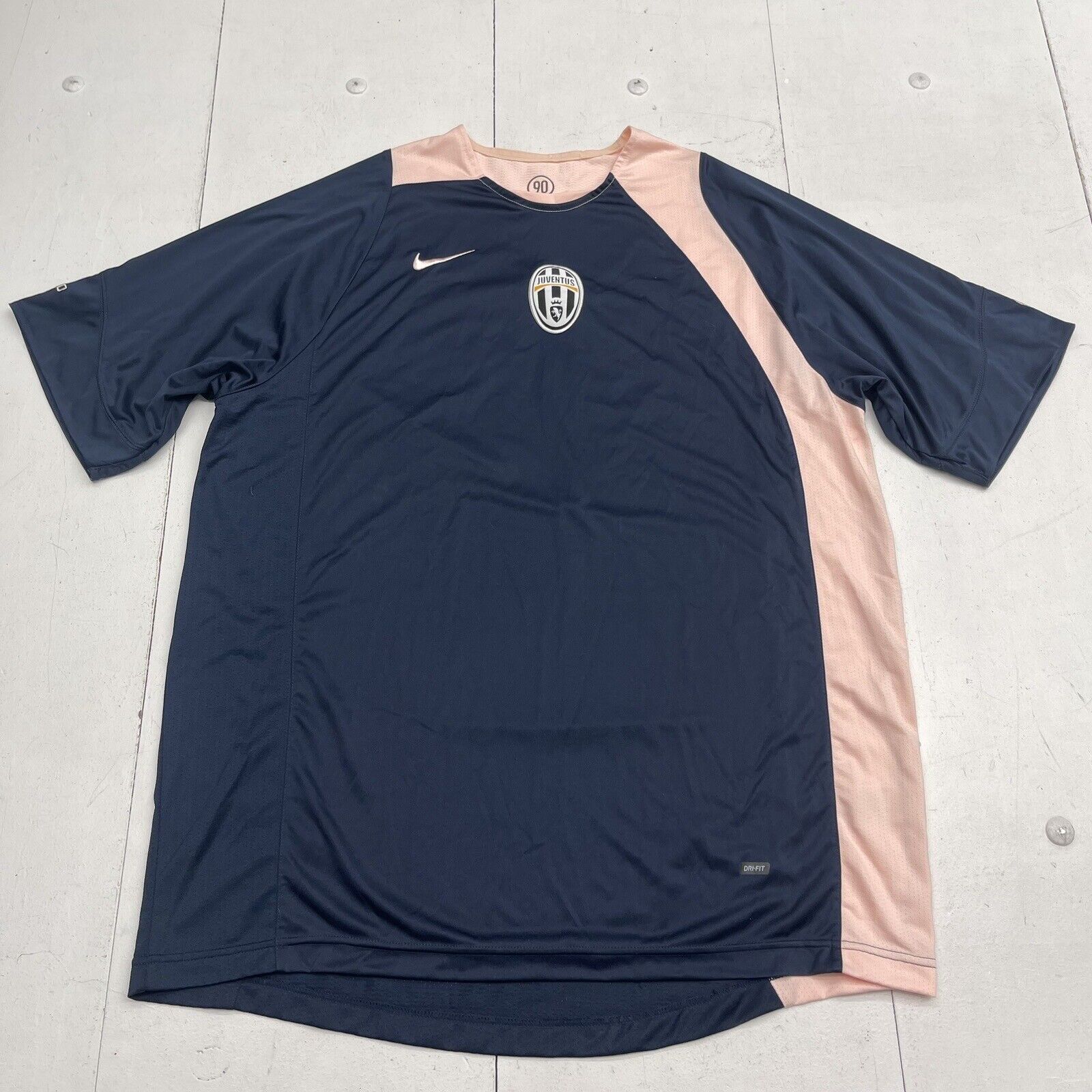 Vintage Nike Total 90 Juventus Training Jersey Blue/ Pink Mens Size Large