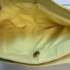 Vintage Pastel Yellow Purse Crossbody Button Clasp/ Zip Closure
