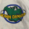 Vintage White John Denver ‘80 Tour 3/4 Blue Sleeve T-Shirt Adult Size XL