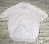 Vintage d’Stilo White Knit Short Sleeve Shirt Elastic Waist EUR Size 46 Men L *