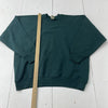 Vintage Fruit Of The Loom Plain Green Creweneck Sweater Made In USA Mens XL