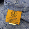 L’Honne Jeans Blue Print Long Sleeve Button Up Casual Dress Shirt Men Size L