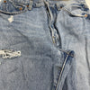 Levi&#39;s 501 Blue Denim Distressed Skinny Jeans Can&#39;t Touch This Women Size 28x28