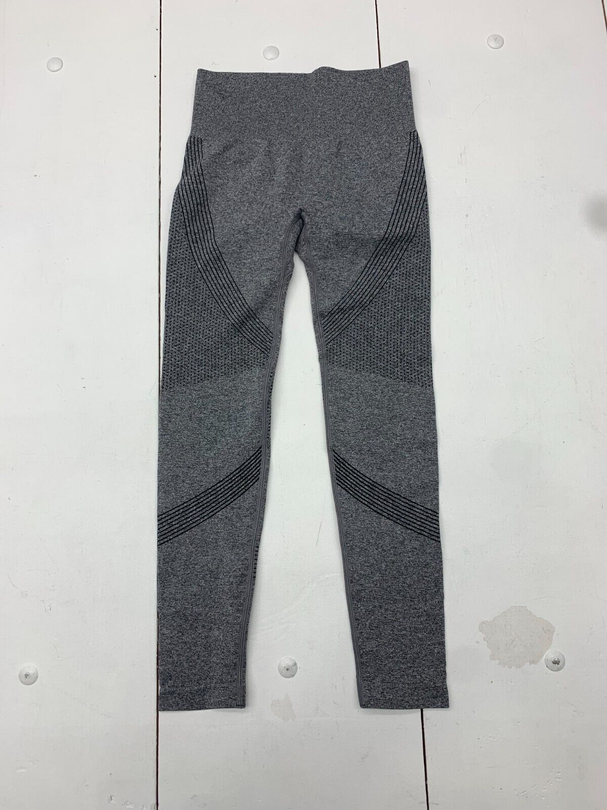 Womens Grey Athletic Compression Leggings Size Small
