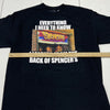 Spencer’s Black Short Sleeve Graphic T-Shirt Adult Size XL NEW Everything I Know