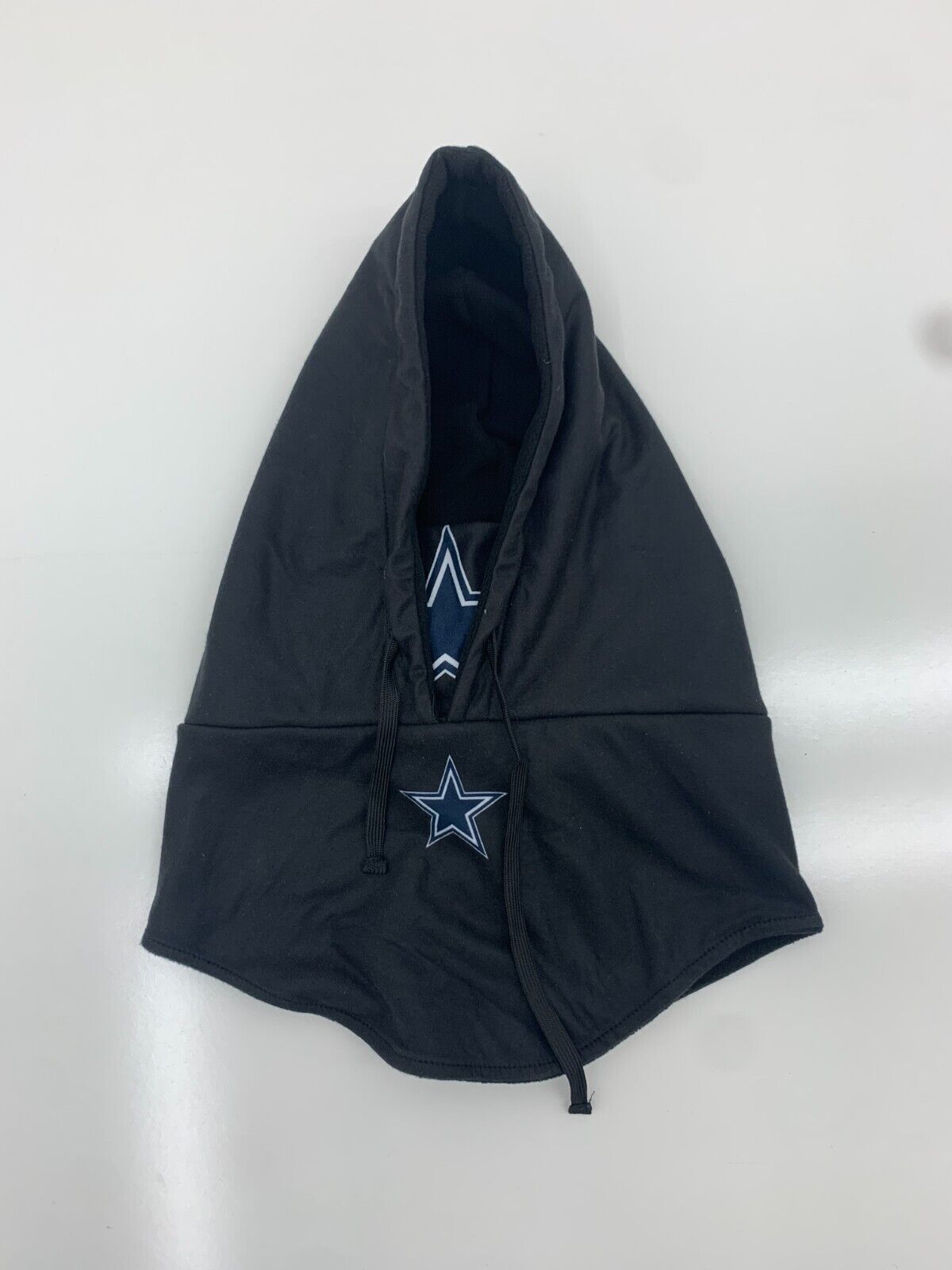 Foco Dallas Cowboys Black Hoodie Beanie/Facemask Adult One Size