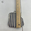 Joie Blue White Stripe Coin Pouch Wallet