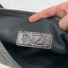 Inzi Womens Black suede silver double front zip purse