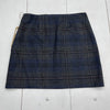 Celtic &amp; Co Celt Wool Skirt Navy Charcoal Tartan Women’s Size 16 New Defect