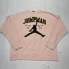 Jordan Air Pink Embroidered Pullover Crewneck Sweater Mens Size XL BV5372-664