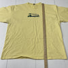 Vintage Varcity Hawaii Yellow Graphic Short Sleeve T-Shirt Adult Size 2XL USA
