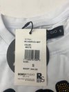 Roku Studio Mens White Jeweled Graphic Short Sleeve Shirt Size Small