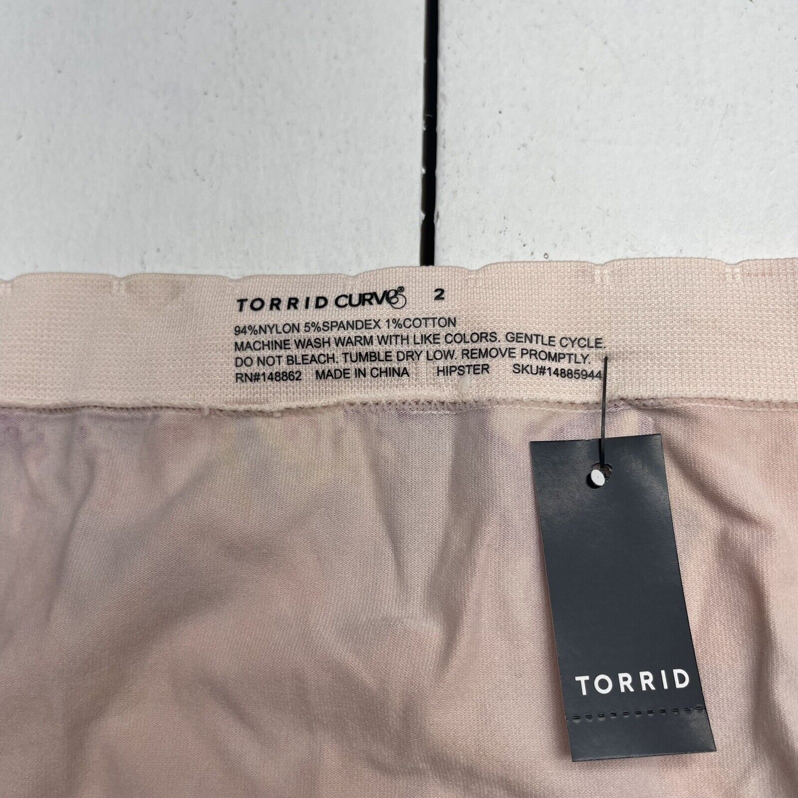 Torrid Curve Hipster Pink Orange Tie Dye Underwear Women's Size 2 New -  beyond exchange