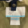 Columbia Omni-Tech Green Navy Zip Up Hooded Jacket Men Size M NO LINER JACKET