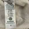 Sundry Evereve Boutique Off-White Raglan Pullover Sweater Women Size 4 NEW