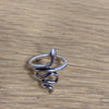 Love 2 Shop Silvertone Serpent Snake Ring Set of 4 Fits A Size 6 &amp; 7.5