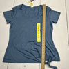 Matty M Sea Blue V-Neck Side Tie T-Shirt Women’s Size Small NEW