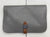 William B And Friends Gray Pebbled Leather Wallet With Metal/Leather Clasp NEW