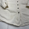 Vintage NY Line Ivory Button Front Long Sleeve Women’s Size Small