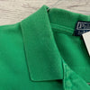 Polo Ralph Lauren Green Knit Short Sleeve Shirt Men Size XL Orange Mini Pony