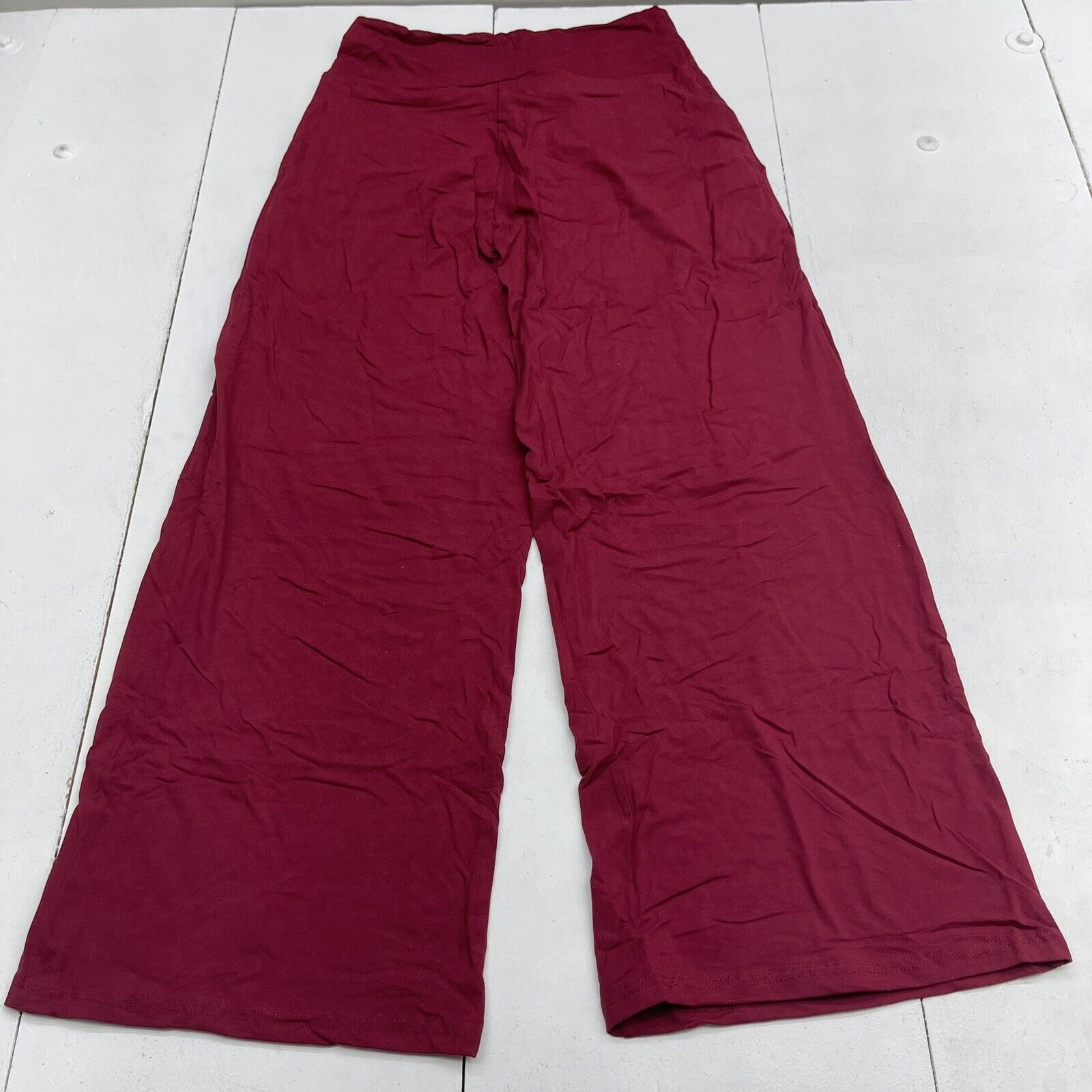 Tnnzeet Red Flared Casual Lounge Pants Women's Size XL New - beyond exchange