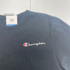 Champion Black Embroidered Logo Short Sleeve T Shirt Mens Size Medium