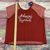 Champion Arkansas Razorbacks NCAA Short Sleeve T-Shirt Red Women Size M NEW *
