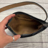 Michael Kors Black Grey Signature Logo Leather Fanny Pack Belt Waist Bag 556137*