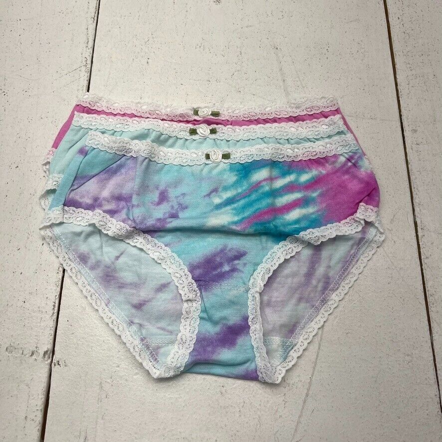 Esme 3 Pack Tie Dye Cheeky Underwear Girls Size X-Large (10-12) NEW