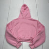 Shein Pink Crop Hooded Zip Up Jacket Women’s Size Medium New