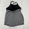 Old Navy Active Grey Tank Top With Black Mesh Women’s Size Small