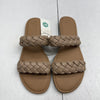 A New Day Tan Lucy Braided Strap Sandals Women’s Size 9.5 New