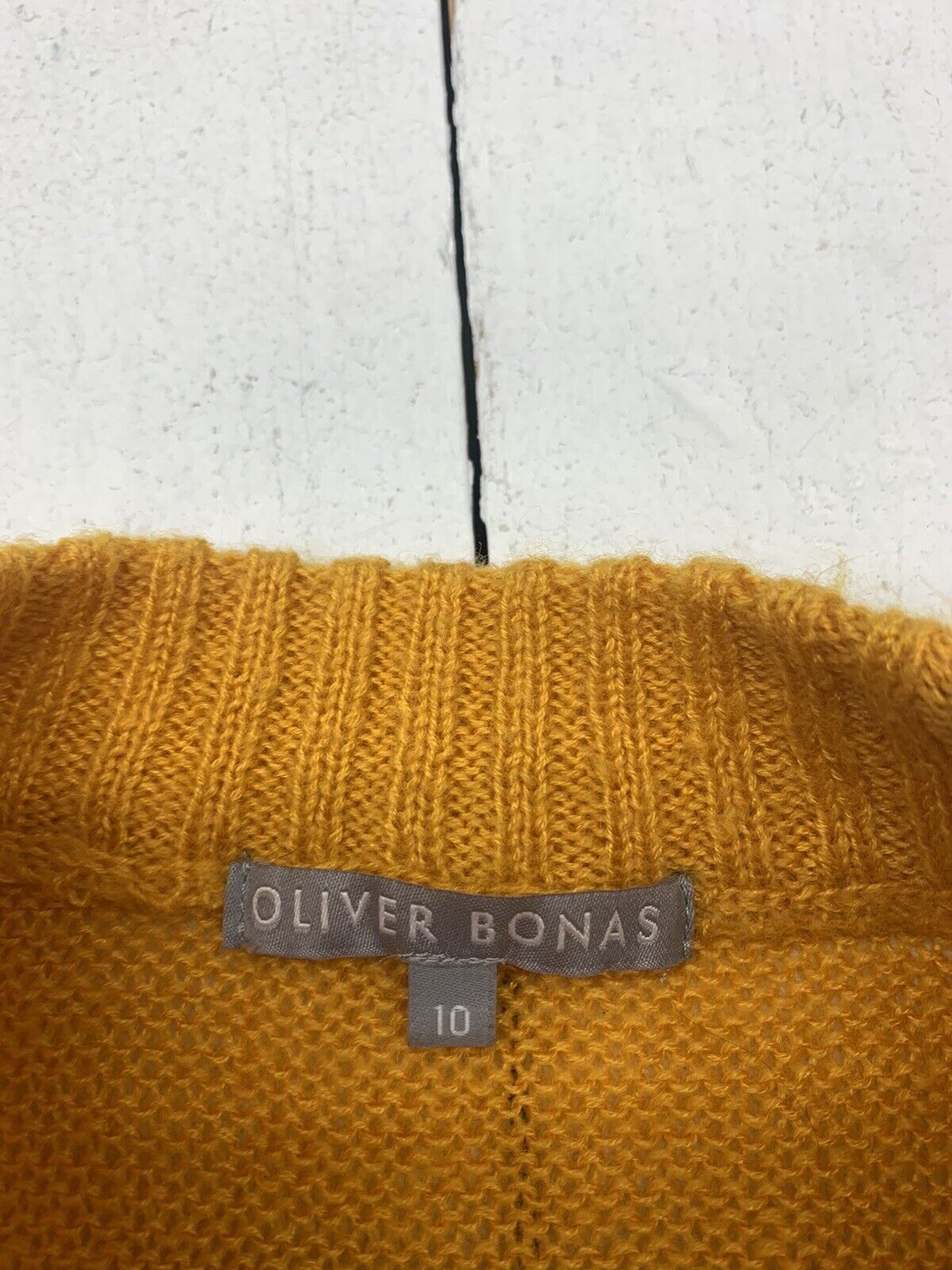Oliver Bonas Fluffy Orange Knitted Cardigan