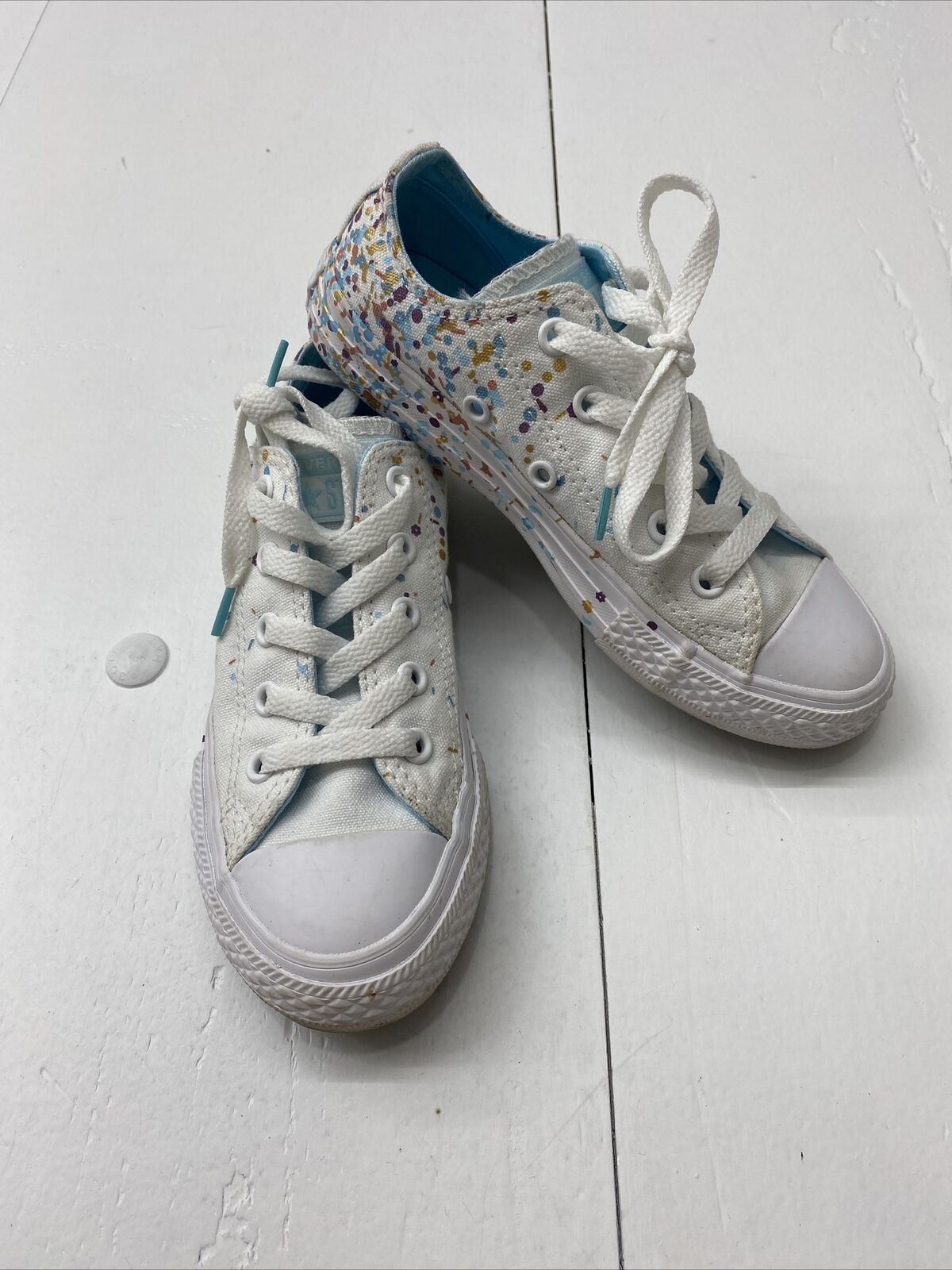 Converse 661839F Junior Unisex Confetti Shoes Youth Size 13 beyond exchange
