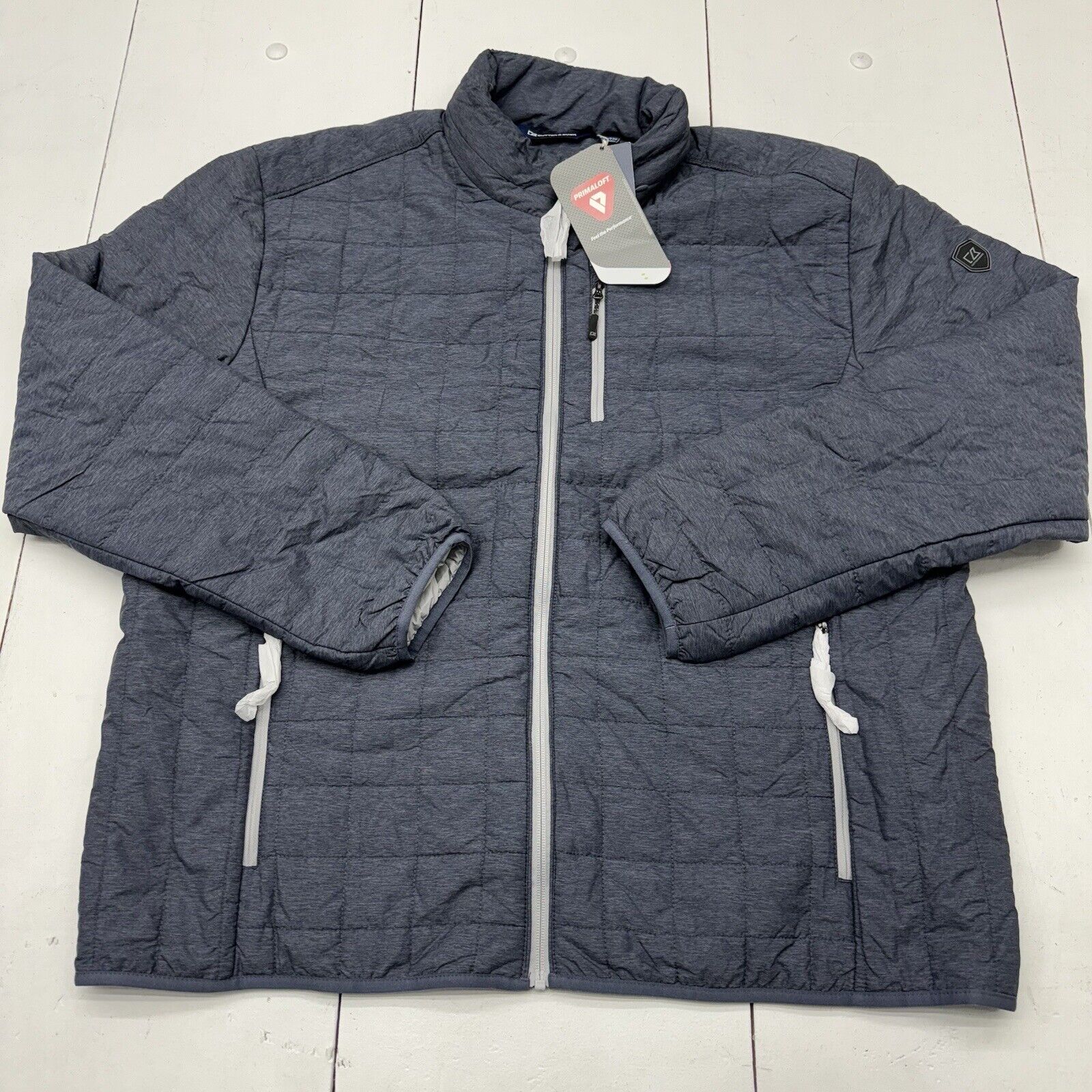 Cutter & Buck Blue Primaloft Eco Insulated Full Zip Puffer Jacket Men’s Size XXL