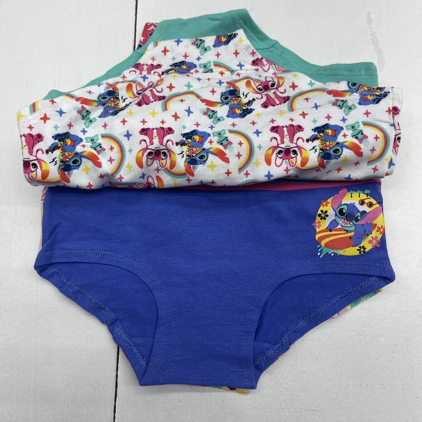 Disney Stitch 5 Pack Multicolor Underwear Youth Girls Size Medium